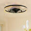 Ventilateur de plafond blanc 19 "avec lumière, télécommande 3 lumières à DEL à intensité variable RVB pour salon de chambre à coucher-127380955