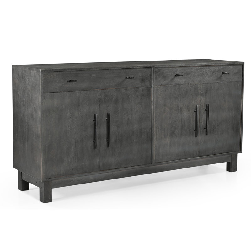 Dekisha 71'' Solid Wood Sideboard, Grey
