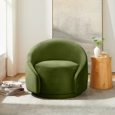Fauteuil demi-tonneau pivotant de 34,25 po Gabbanelli