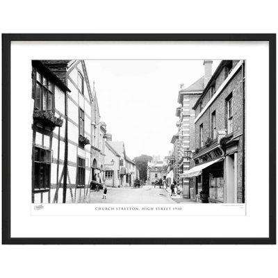 Church Stretton, High Street 1910 by Francis Frith - Single Picture Frame Print