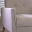 Chaise rembourrée Mid-Century avec pieds en bois-72947947