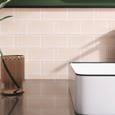 Carreaux de métro en verre brillant Supreme Tile Crystile 3 po x 6 po