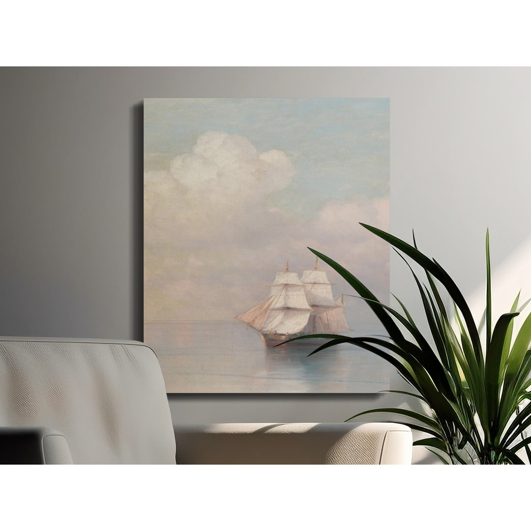 Sailing Ship Canvas Wall Art, Gallery Wrapped Print, Ocean Sailboat Painting, Coastal decor, Ready to Hang, Archival Quality, Statement