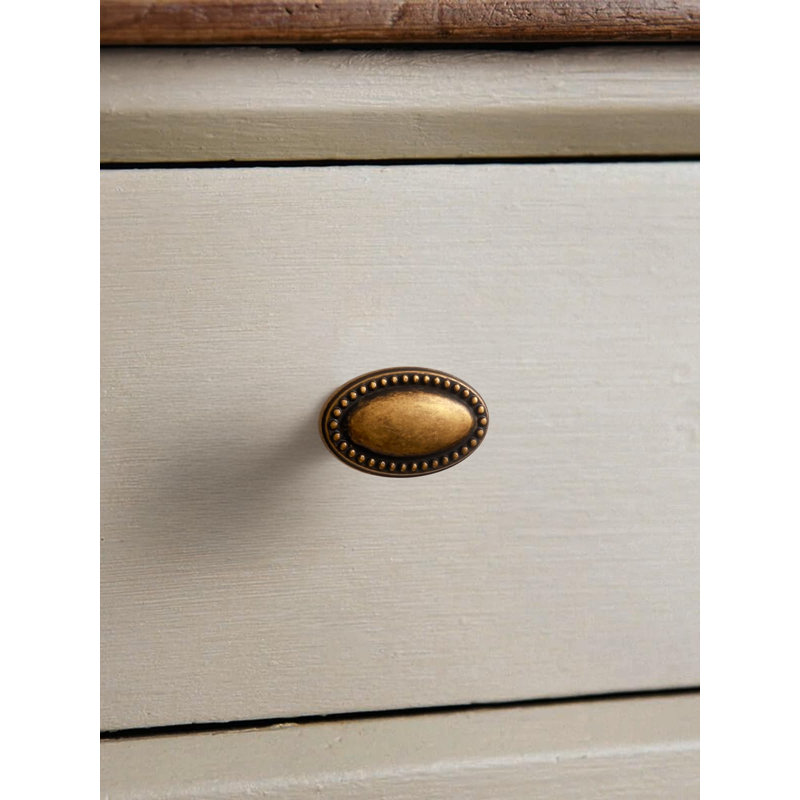 Ensemble de 5 poignées d'armoire en laiton antique Poignées de tiroir rétro Armoire de cuisine
