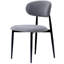 Ensemble de salle à manger moderne de 7 pièces de 62,9 po avec table et chaises rembourrées en faux marbre-337141522-339709706