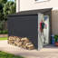 4' X 8' Lean-To Garden Shed,Metal Outdoor Storage Shed,Lockable Tool Storage-111729440