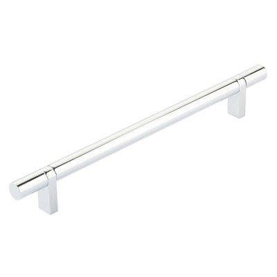 Emtek Select Cabinet Pull Center-to-Center w/ Rectangular Bar Stem & Smooth Bar