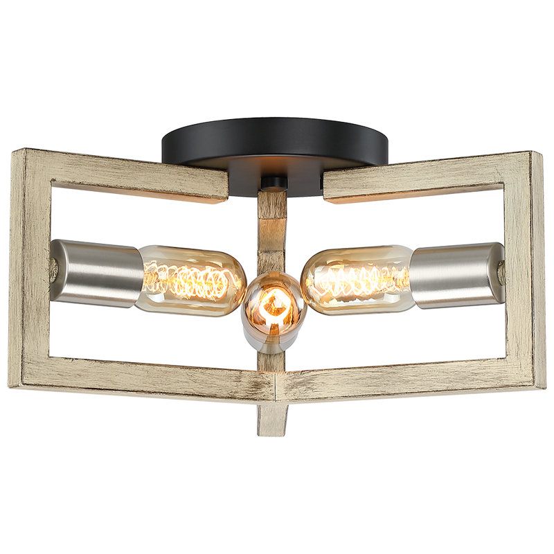 Plafonnier semi-encastré 3 lumières Taplin