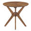 Crossroads 24” Round Wood Side Table In Oak-93235930