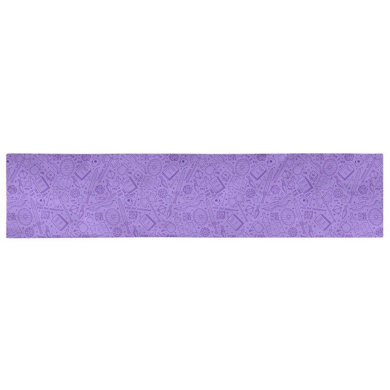 Chemin de table géométrique avicia, 90 po x 16 po, Mauve, 100 % coton