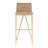 Saddle Upholstered Counter Stool with Metal Frame