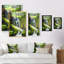 «Spring River Fall In Green Forest II», reproduction d'art sur toile traditionnelle-1694166865-1694166876