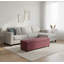 Linoso Chesterfield Storage Ottoman Bench, Tufted Upholstered Footstool with Hinged Lid and Square Wooden Legs-418220884-418220894