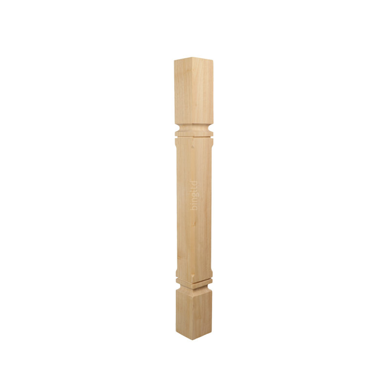 Piédestal rond en bois franc, Brun