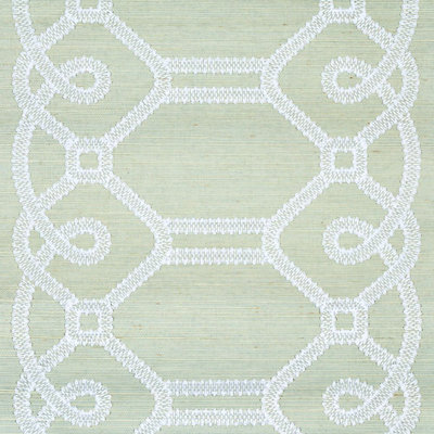 Ziz Embroidered Sisal Wallpaper