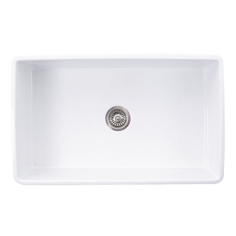 Vineyard 33'' L Single Basin Kitchen Sink, White