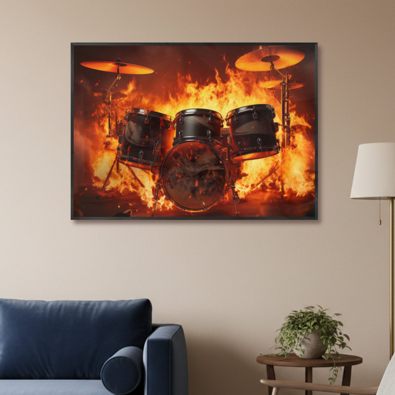 Single Picture Frame LED Illuminated Wall Art Wall Art on Glass / Aluminium, 61 cm H x 85 cm W