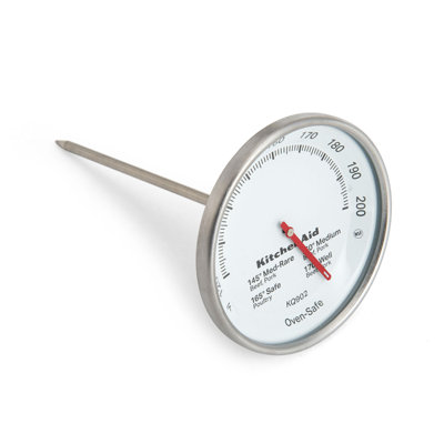 KitchenAid Leave-in, Oven/Grill Safe Meat Thermometer Stainless Steel