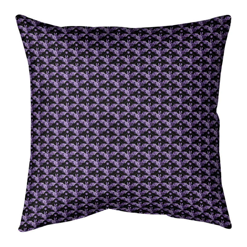 Katelyn Elizabeth Bats Square, 16 po x 1 po, Pas de bourre, Violet