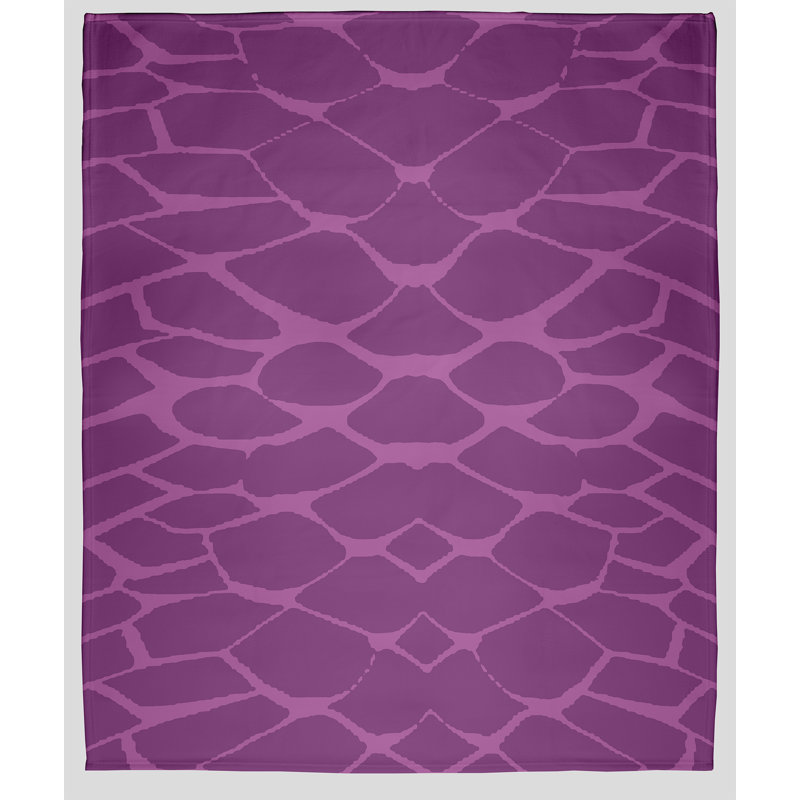 Jeté polaire Animal Magnetism, L 30 po x L 40 po, Mauve, 1.75