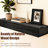 48-inch Rustic Wood Fireplace Floating Shelf Solid 9-inch Thickness Modern Design 50-lbs Static Load Invisible Bracket