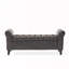 Banc de rangement à bras évasé