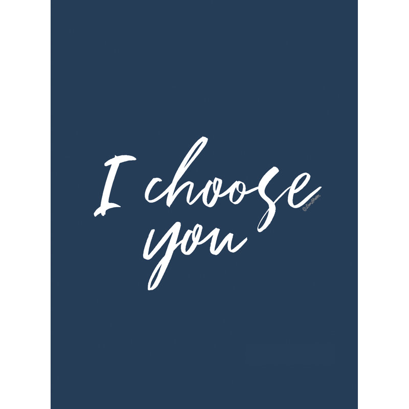 «All the Days - I Chose You Set II» par Lisa Larson, Cadre photo doré simple, H 24 po x l 18 po