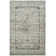Jules Garden Vintage Viscose Oriental Rug in Gray/Cream