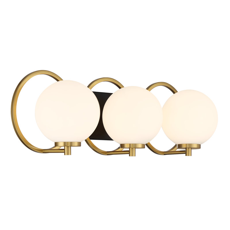 Haylah 3 - Light Dimmable Vanity Light, 7.75" H x 24.5" W x 24.5" D, 3 Lights