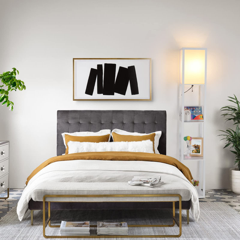 Ileana 62.99'' Black Traditional Floor Lamp