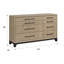 Commode 8 tiroirs caramel et cacao