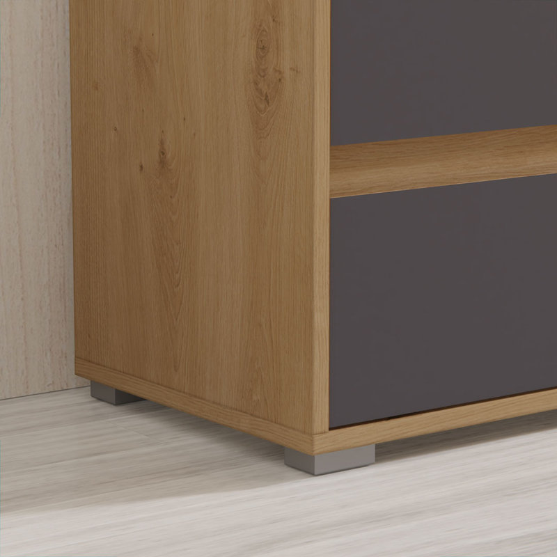 Hady 1 Door Manufactured Wood Wardrobe