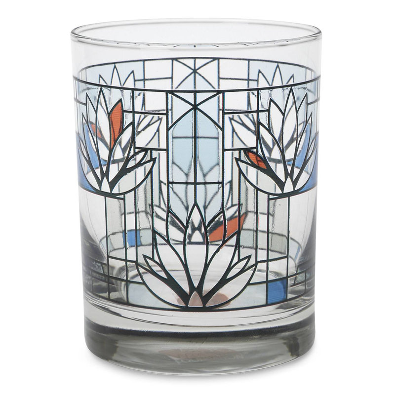 Verre à whiskey 14 oz. les nymphéas