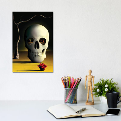 Skull 1 Piece Wrapped Canvas Wall Art