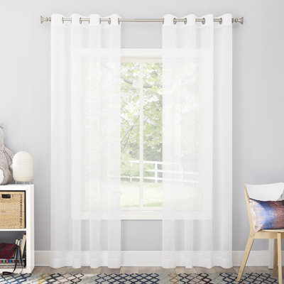 Caspian Voile Sheer Grommet Curtain Panel