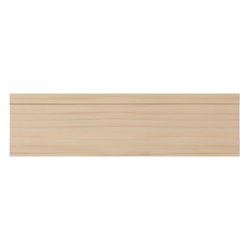 Moulure de boîtier en bois massif massif de qualité américaine à structure de bois massif de teinture pour bois massif l 32 po x l 2 1/4 po x P 32 po.