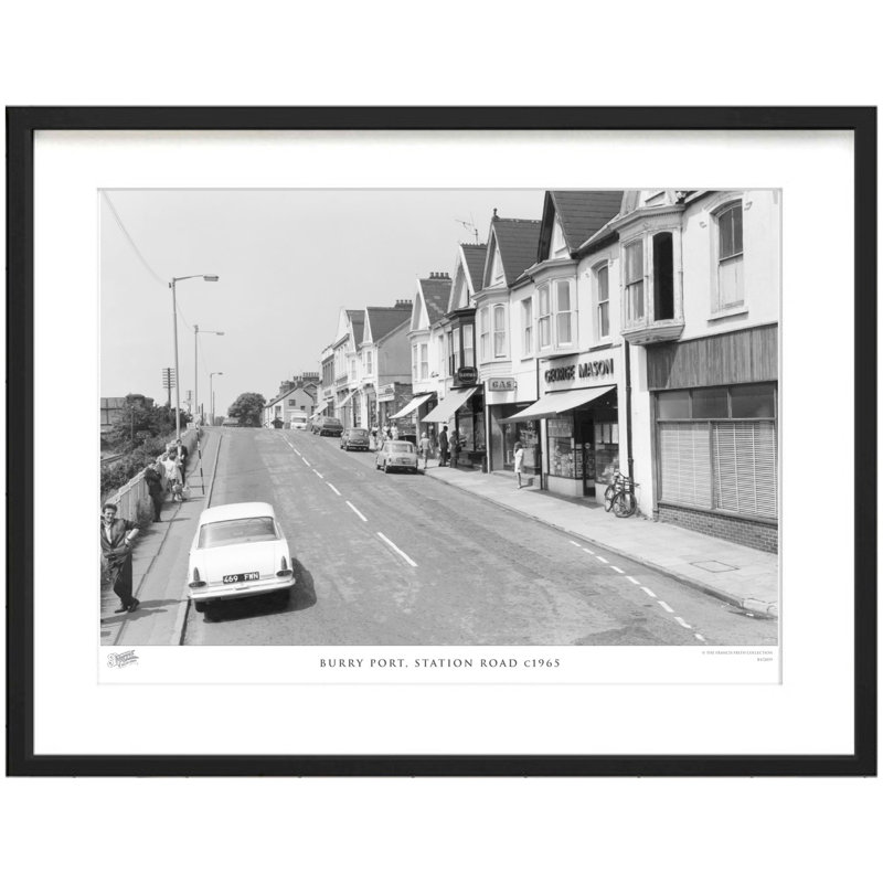 Burry Port, Station Road C1965 by Francis Frith - Single Picture Frame Print, 45cm H x 60cm W x 2.3cm D