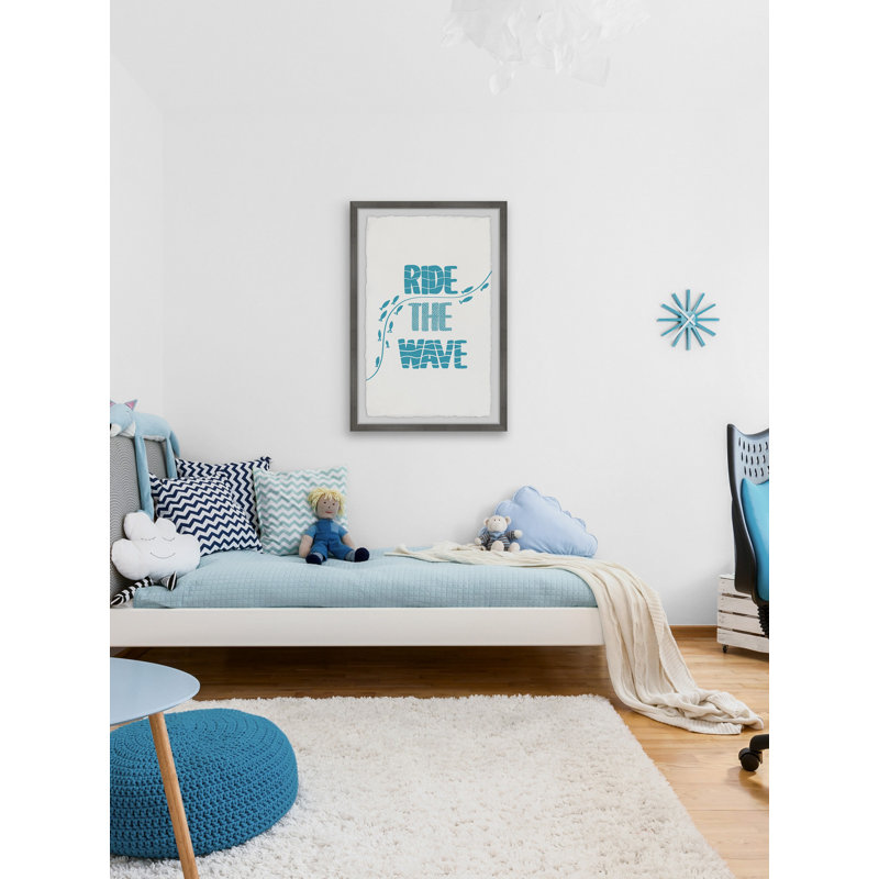 «Lana I'm Ride the Wave», reproduction encadrée, H 24 po x l 16 po x P 1,5 po