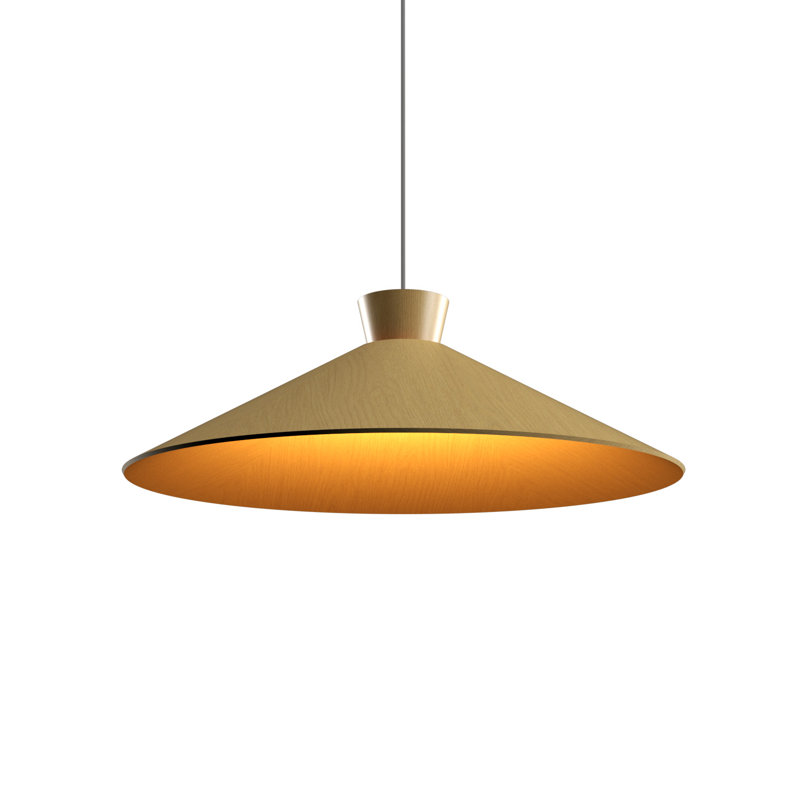 Conical 1 - Light Pendant, Organic Gold