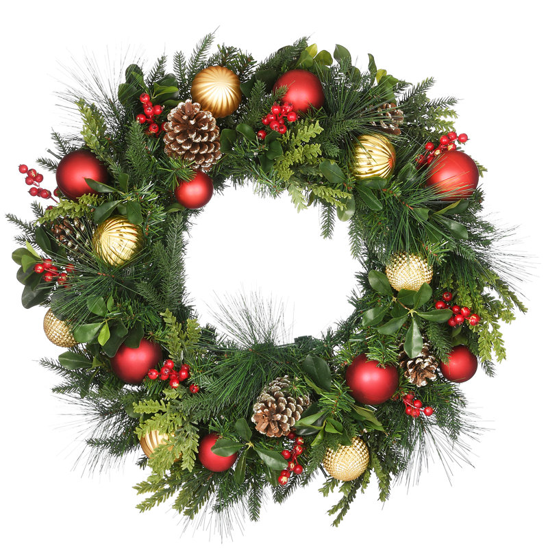 Couronne décorative 28 po avec lumières DEL 28 po