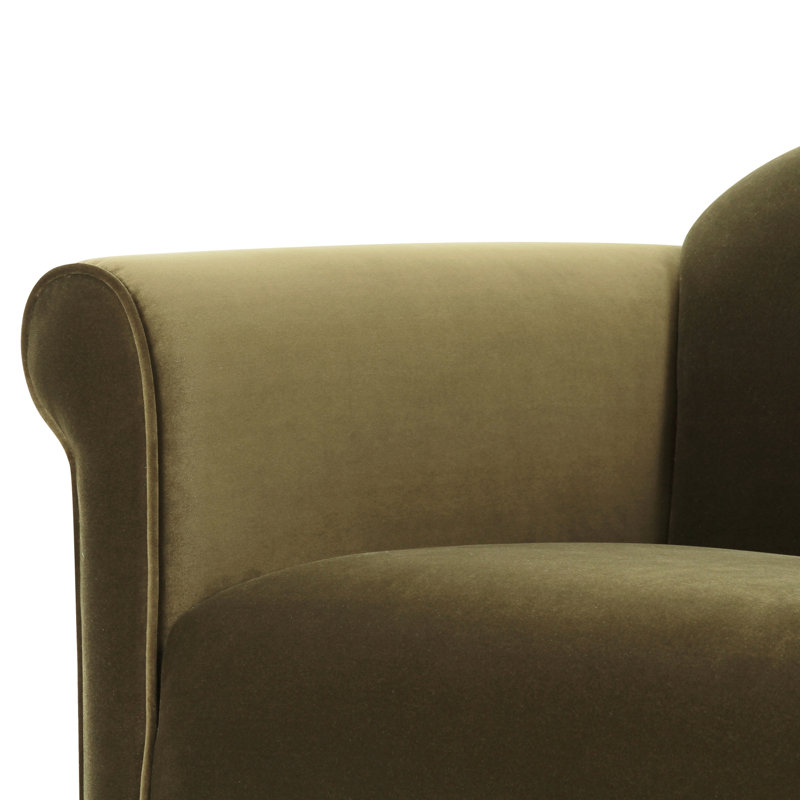 Harmony Armchair, Dark Green Velvet
