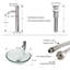 Ensemble de meuble-lavabo simple 36 po avec plateau en verre Conrado-87328223-87328222