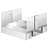 10 Pcs 6x6 Post Base Bracket Post Anchor for Concrete Inner Size 5.49x5.57 in