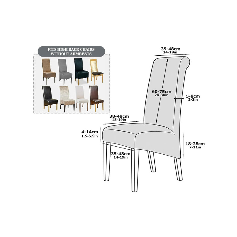 Box Cushion Dining Chair Slipcover