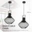 Luminaires suspendus industriels avec chaîne de suspension réglable