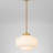 1-Light Modern Lantern Pendant Light with 3-Layer Glass Shade