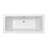 60" Streamline Freestanding Soaking Acrylic Bathtub With Drain and Bamboo Tray-967196311