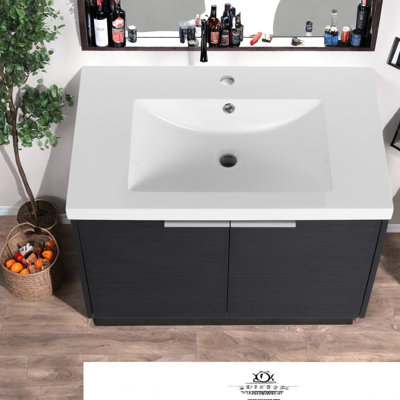 Meuble-lavabo moderne (doit inclure le meuble-lavabo et le lavabo), 30 po