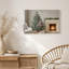 Arbre de Noël décoré avec cheminée et cadeaux, art mural sur toile-1184967689