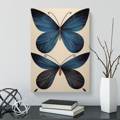 Butterfly Geometric - Wrapped Canvas